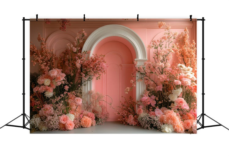 Maternity Backdrops Zarte florale Blush Archdrop GTY2-20