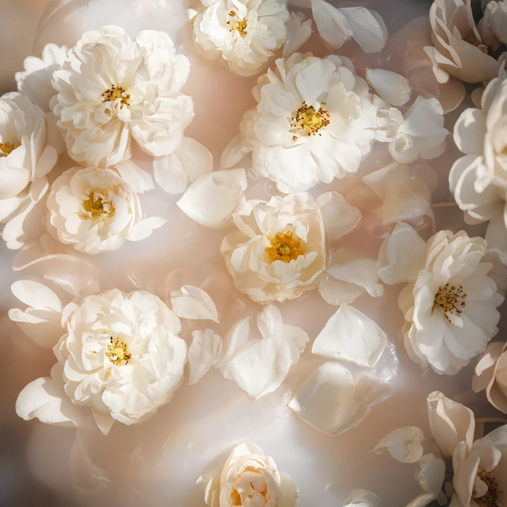 Hintergrundbilder für Mutterschaftsfotos Weiche Eleganz Schwebende Blütenblätter Hintergrundbild GTY2-41