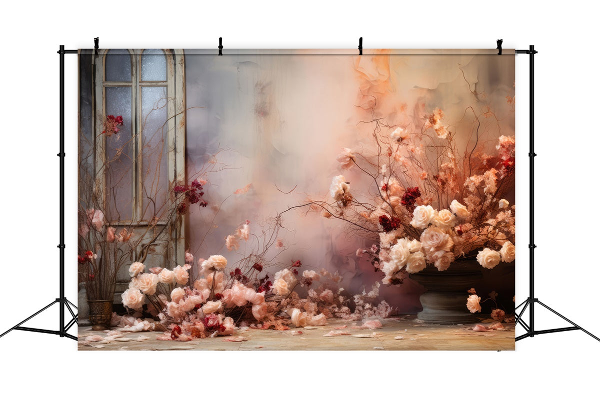 Mutterschaft Hintergrund Vintage Cottage Verträumt Floral Hintergrund GTY2-44