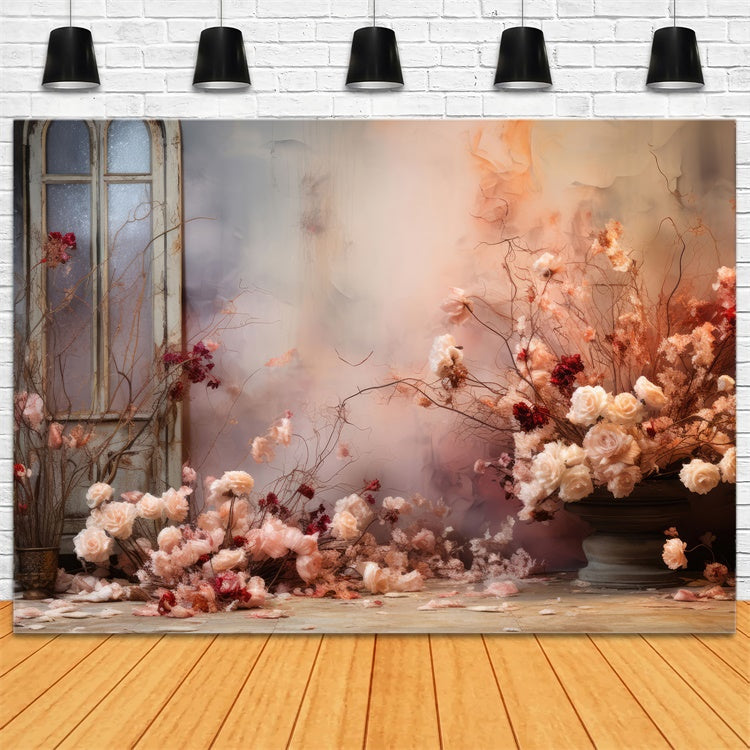 Mutterschaft Hintergrund Vintage Cottage Verträumt Floral Hintergrund GTY2-44