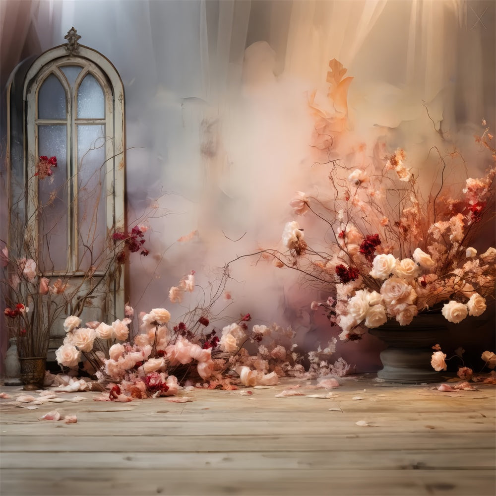 Mutterschaft Hintergrund Vintage Cottage Verträumt Floral Hintergrund GTY2-44