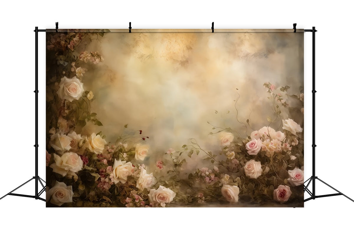 Mutterschaft Fotohintergrund Vintage Blush Floral Eleganz Hintergrund GTY2-47