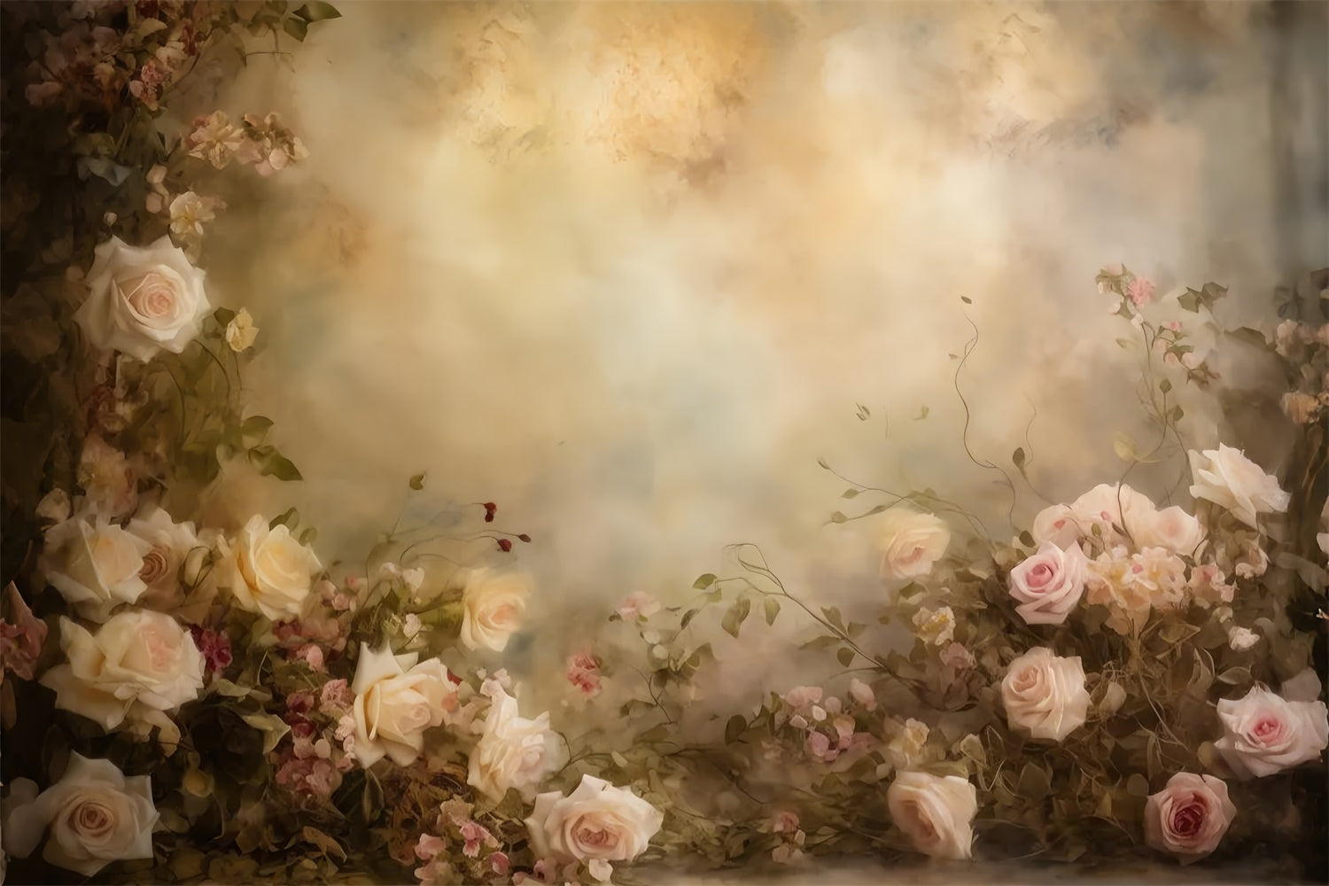 Mutterschaft Fotohintergrund Vintage Blush Floral Eleganz Hintergrund GTY2-47