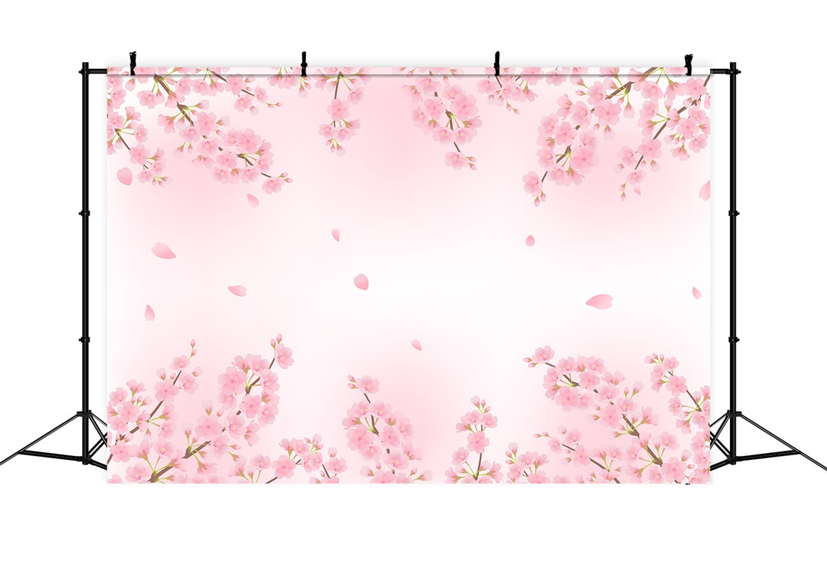 Backdrops für Mutterschaftsfotos Zarte Kirschblüten Hintergrund GTY2-49