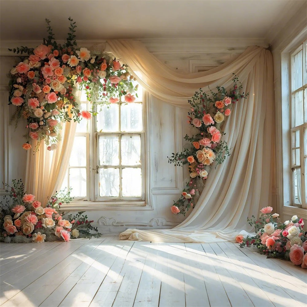Mutterschaft Fotoshooting Hintergrund Romantische Blush Rose Drape Hintergrund GTY2-50