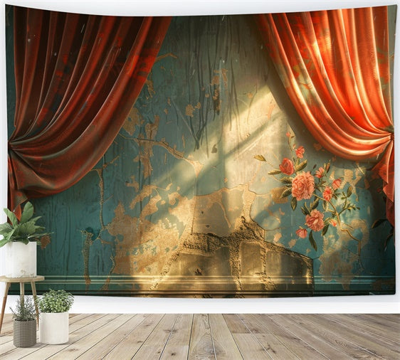 Mutterschaft Backdrops Vintage Samt Vorhang Eleganz Backdrop GTY2-51