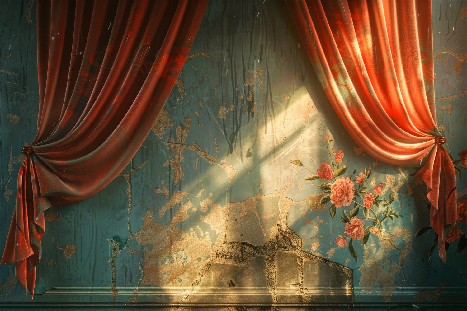 Mutterschaft Backdrops Vintage Samt Vorhang Eleganz Backdrop GTY2-51