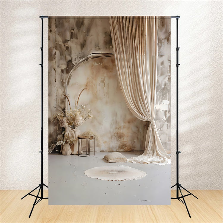 Mutterschaft Fotohintergrund Vintage texturierte Wand Vorhang Hintergrund GTY2-53