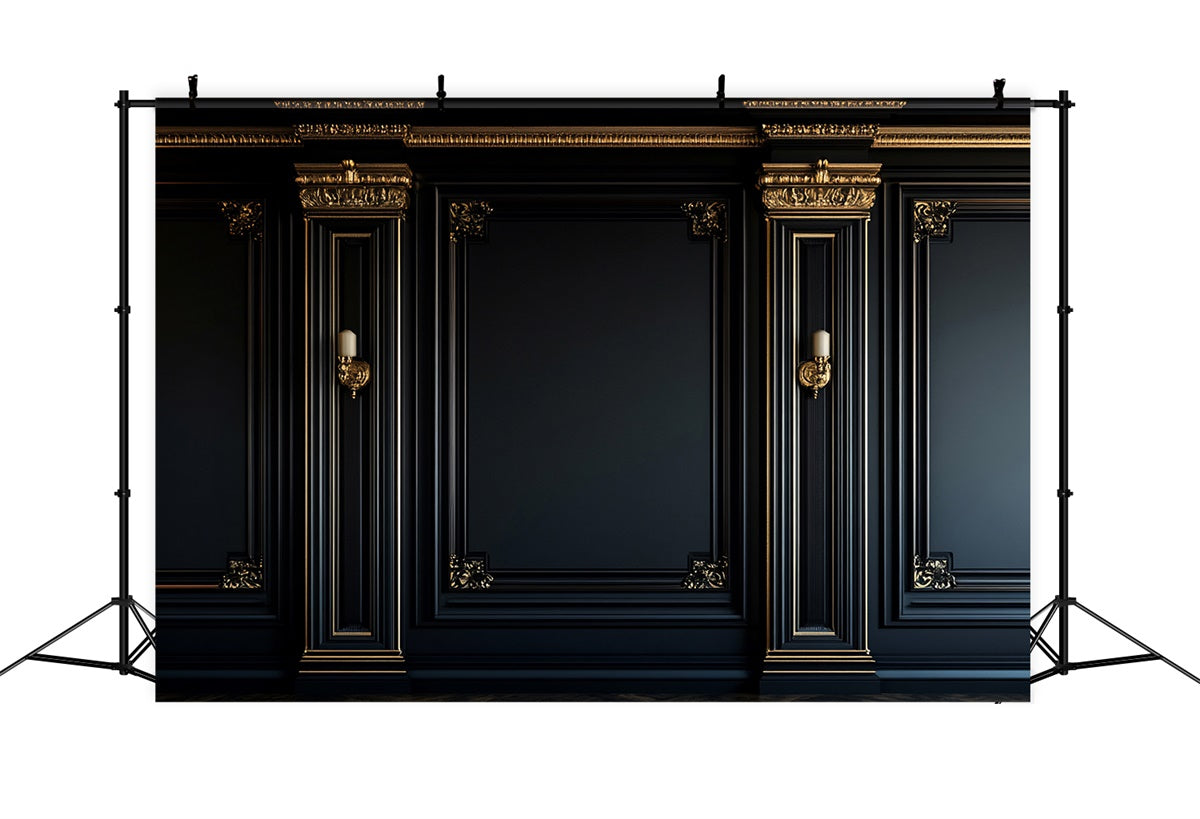 Mutterschaft Fotohintergrund Dunkel Opulent Barock Wandhintergrund GTY2-56