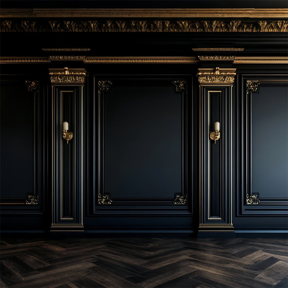 Mutterschaft Fotohintergrund Dunkel Opulent Barock Wandhintergrund GTY2-56
