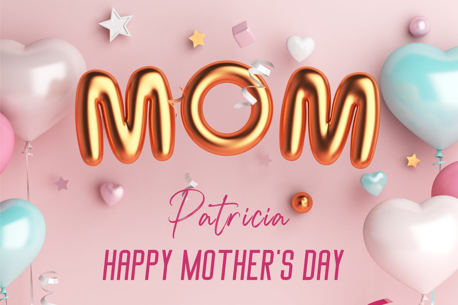 Muttertags-Hintergrund-Ideen Eleganter pastellfarbener Ballon-Backdrop GTY3-145