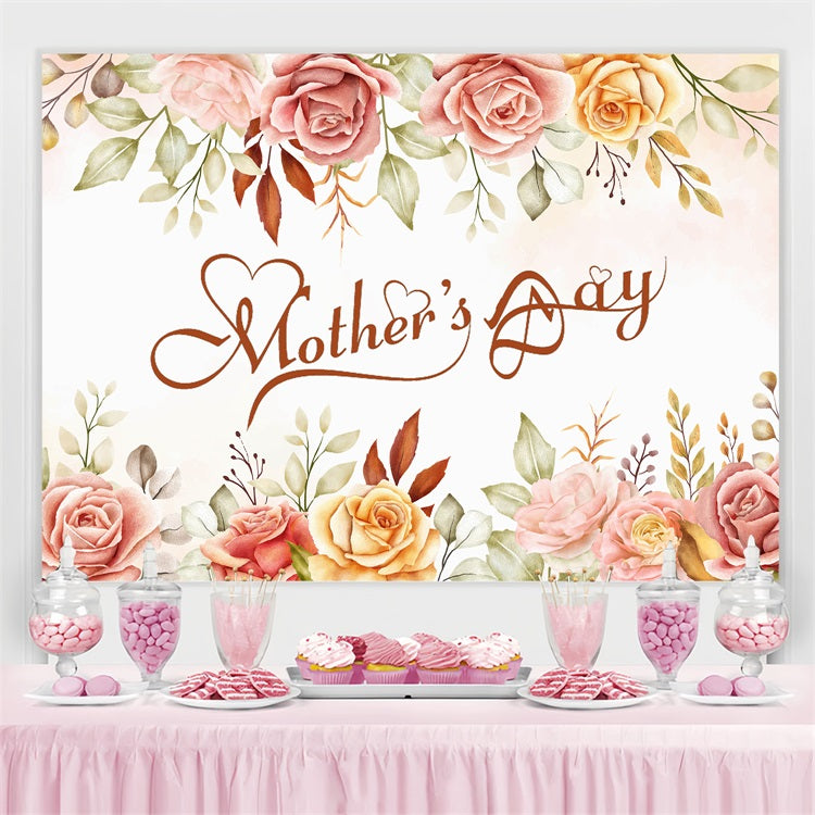 Muttertags-Hintergrundbild Personalisierbar Vintage Pink CJJ3-201