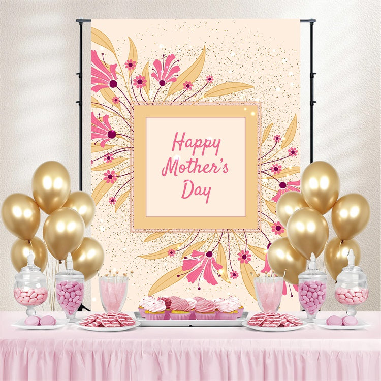 Mothers Day Backdrop Ideen Luxuriöse Blume Rahmen Custom Backdrop GTY3-226