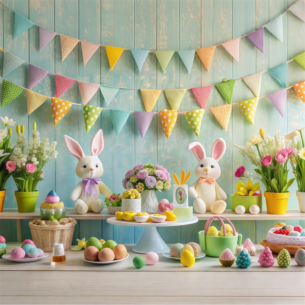 Ostern Bild Ideen Floral Bunny Tisch Einstellung Hintergrund GTY3-236