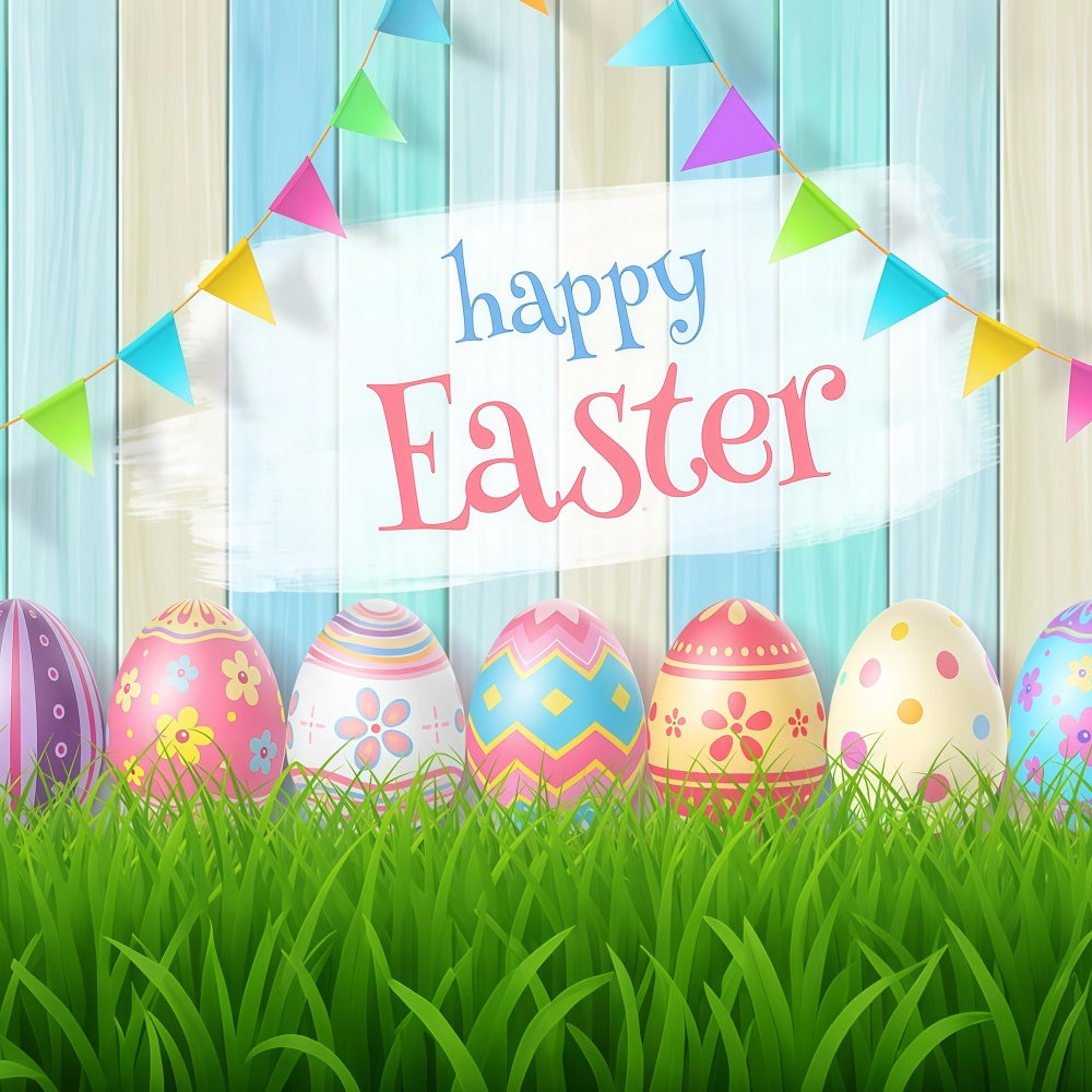 Backdrop Ostern Buntes Pastell Ei Banner Backdrop GTY3-239