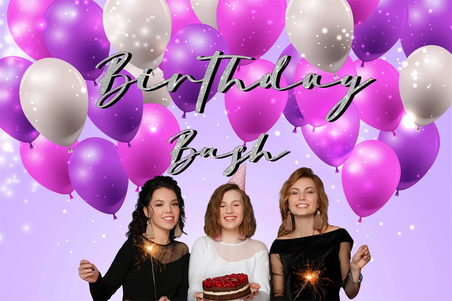 Personalisierte Geburtstag Backdrop Ballon Party Bash Backdrop GTY3-269