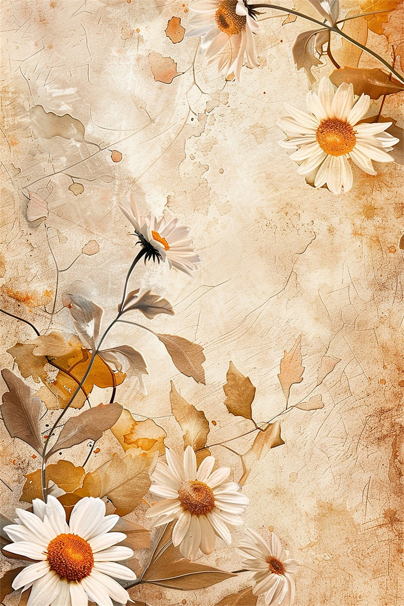 Professioneller Headshot-Hintergrund Rustikaler Daisy Bloom-Hintergrund GTY3-350