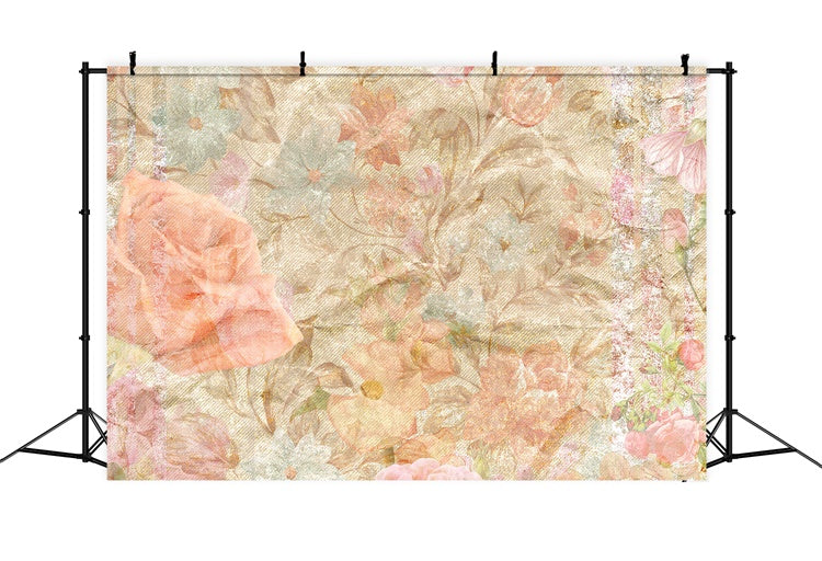 Porträtfoto-Hintergrund Verträumter Pastellblüten-Hintergrund GTY3-87