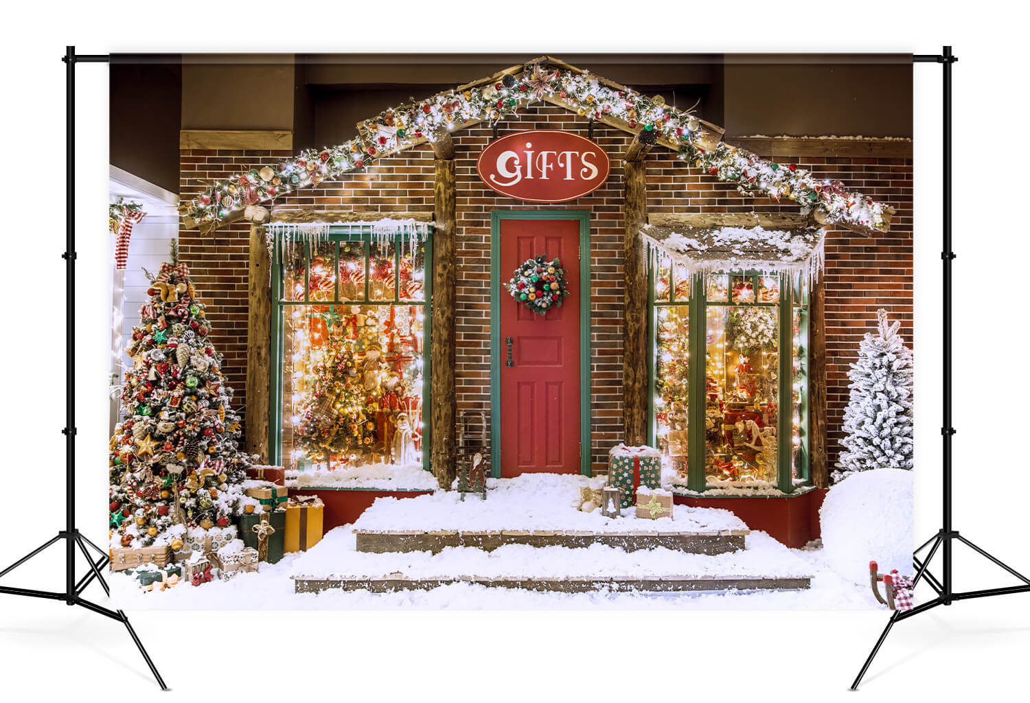 Weihnachtsgeschenke Lebkuchenhaus Fotografie Kulissen KAT-28