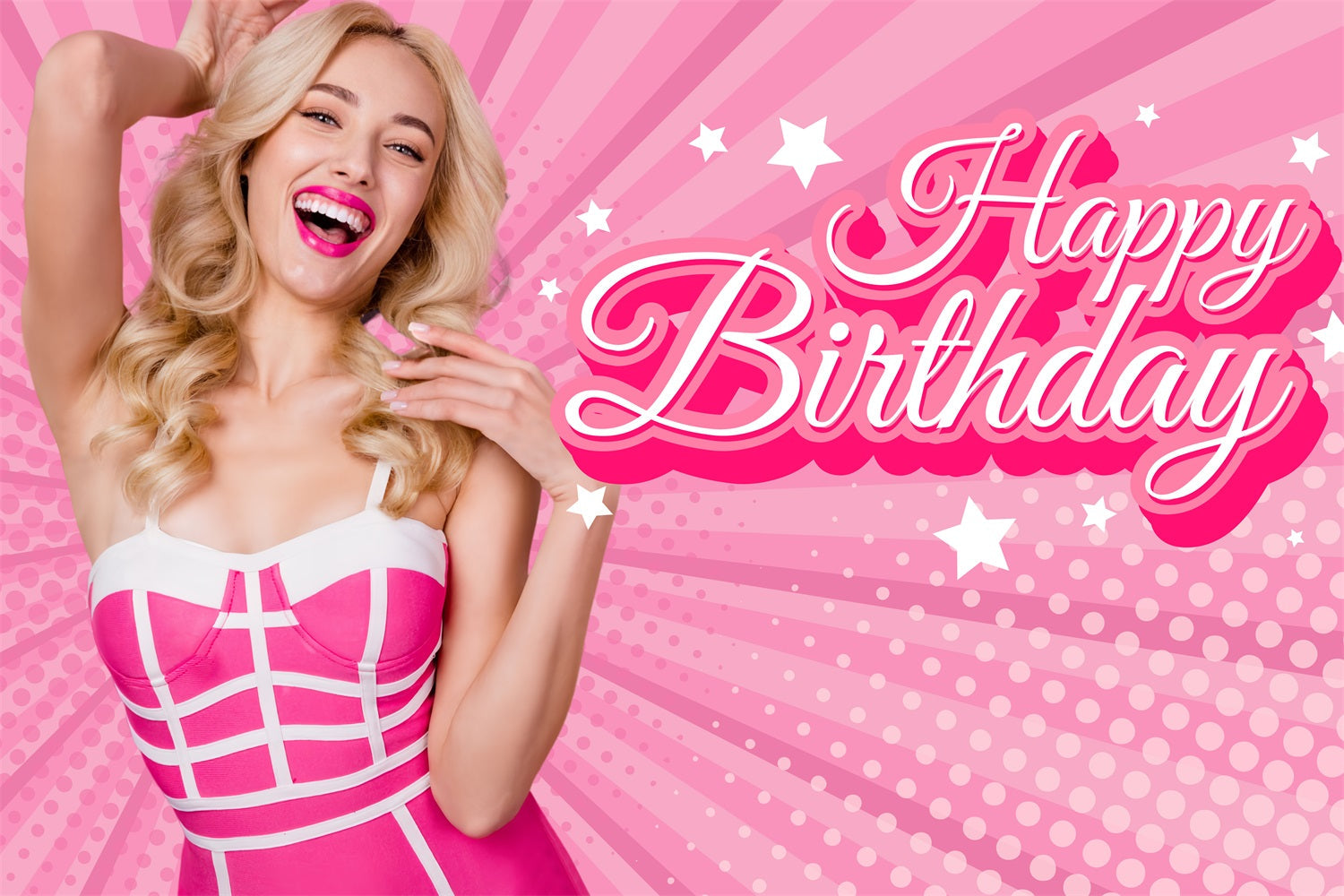 Hintergrund Geburtstag Rosa Happy Celebration Hintergrund anpassen LXX1-211