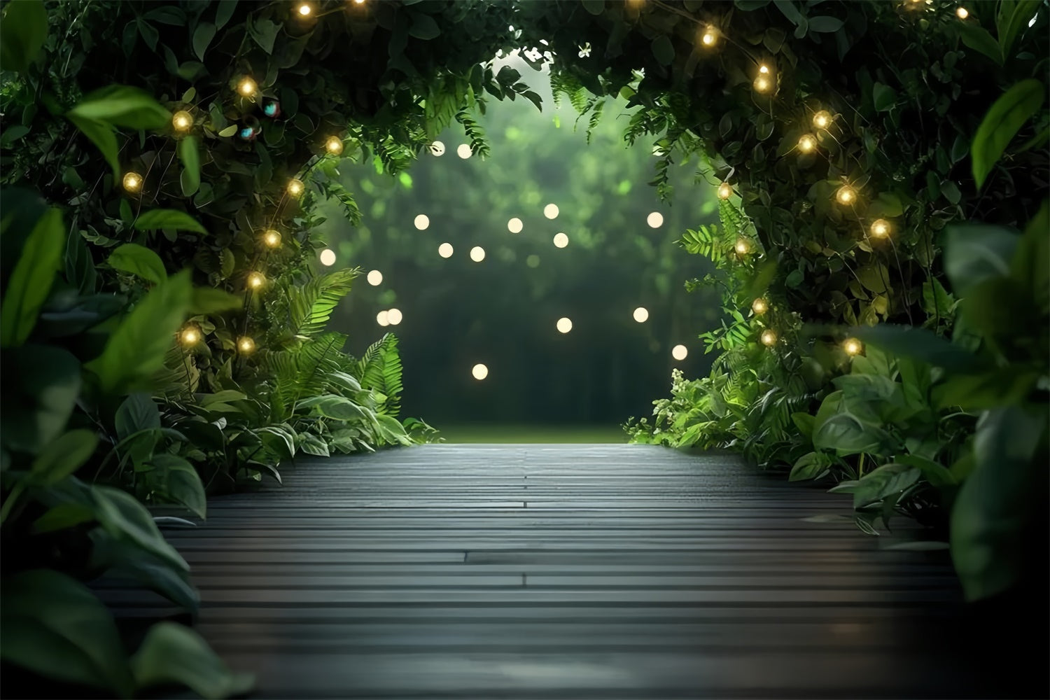 Haustier Hintergrund Üppiges Grün Funkelnde Lichter Hintergrund LXX1-270