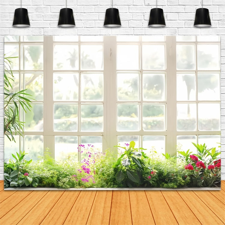 Fotohintergrund für Haustiere Botanische Blüten Fenster Fotohintergrund LXX1-282