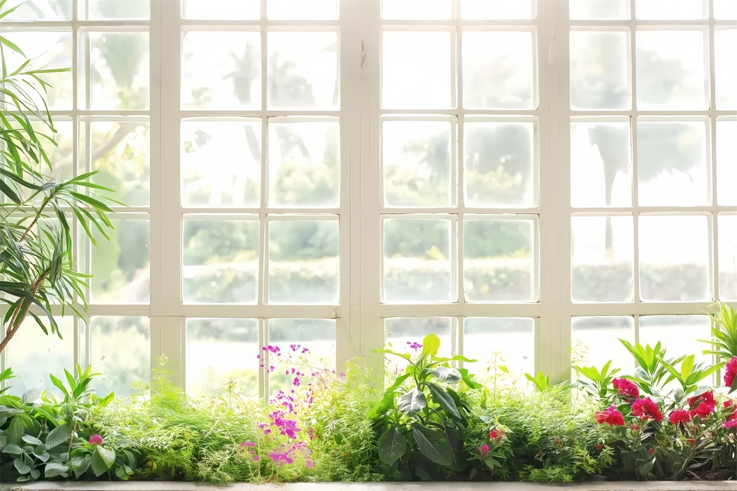 Fotohintergrund für Haustiere Botanische Blüten Fenster Fotohintergrund LXX1-282