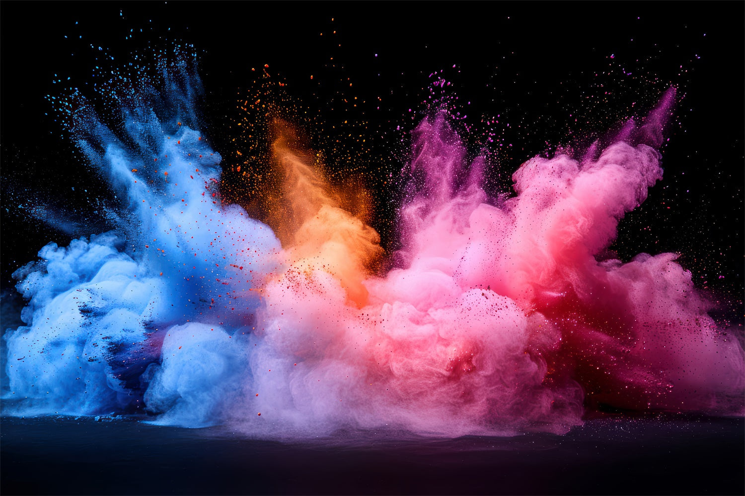 Haustier-Fotografie-Hintergrundkulisse Dynamische Explosion Lebendige Farben Hintergrund LXX1-288