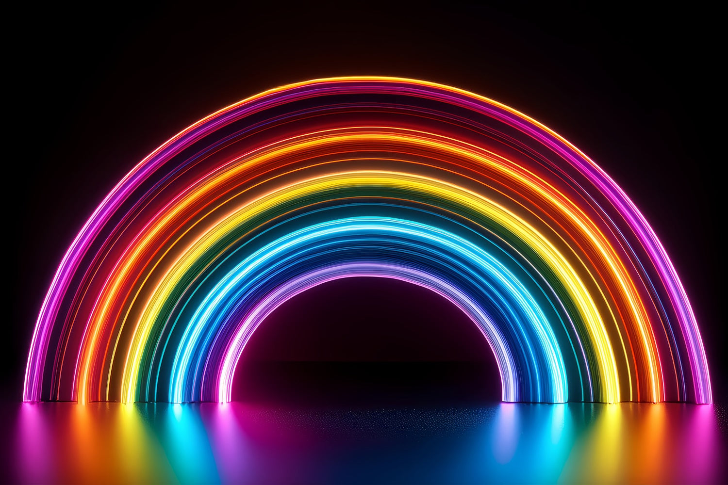 Haustier-Fotohintergrund Neonbogen-Kunsthintergrund LXX1-289