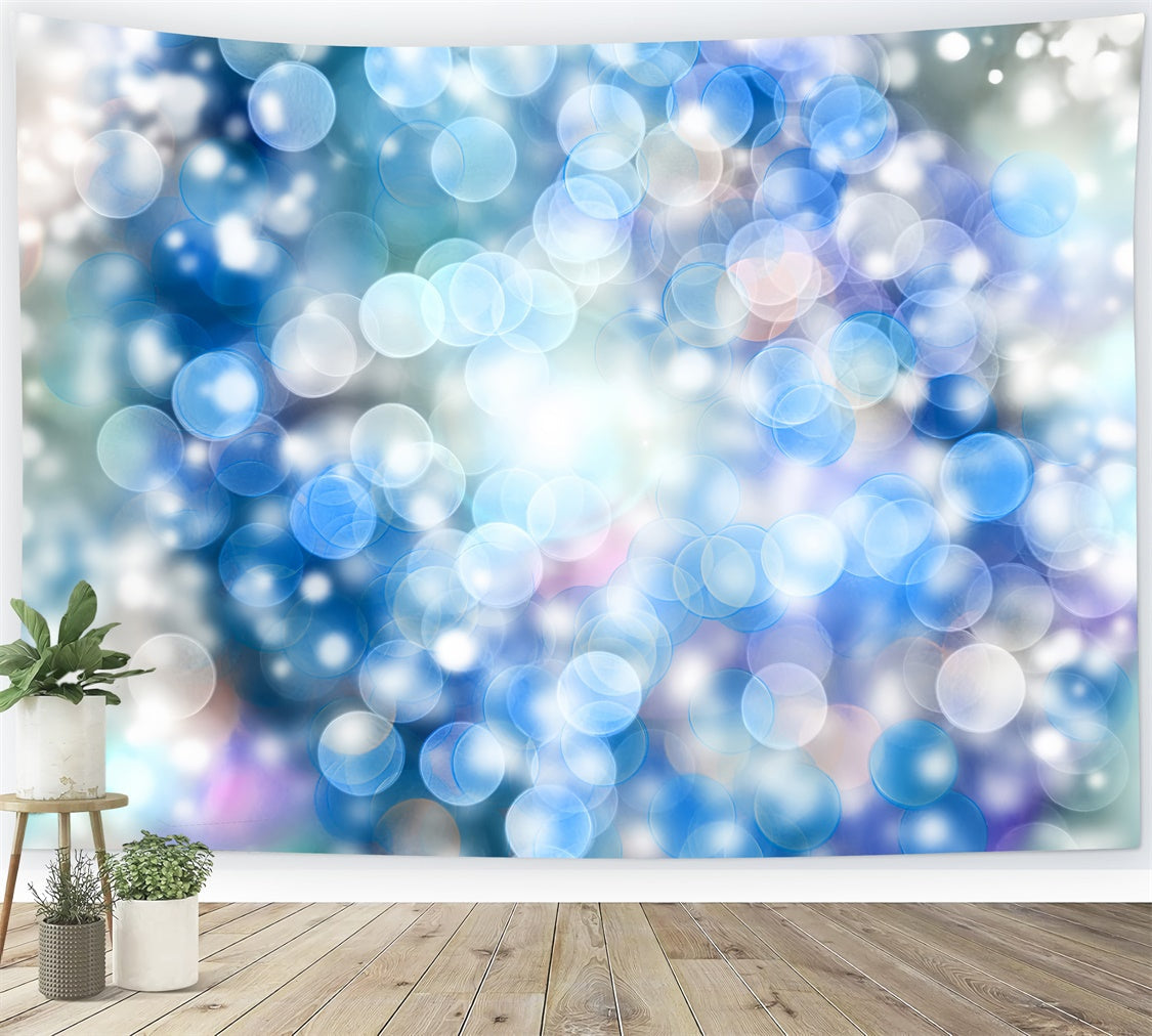 Haustierfotografie Backdrop Blaues Licht Bokeh Backdrop LXX1-290