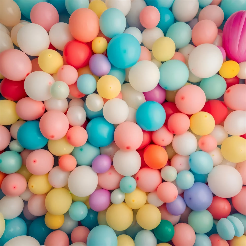 Backdrop Pet Pastell Party Ballon Cluster Backdrop LXX1-293