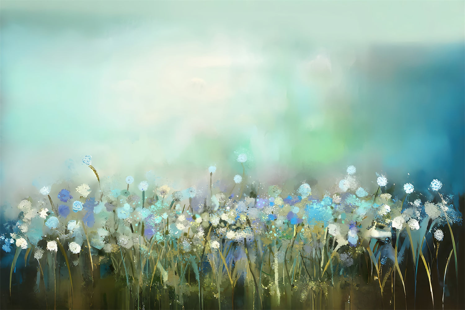 Hintergrund Haustier Wildblumen Wiese Fotografie Hintergrund LXX1-299