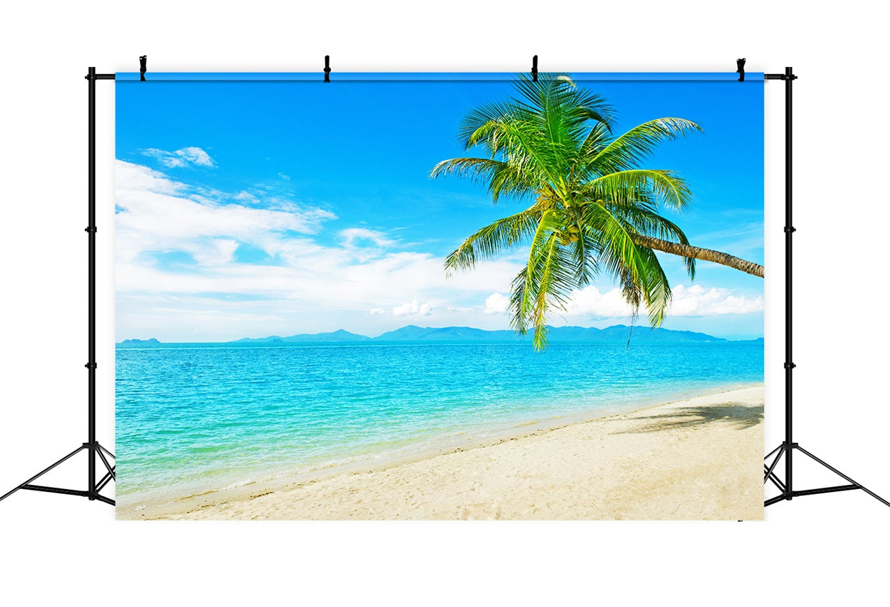 Ozean Himmel Backdrop Sunny Beach Kokosnussbaum Backdrop LXX1-304