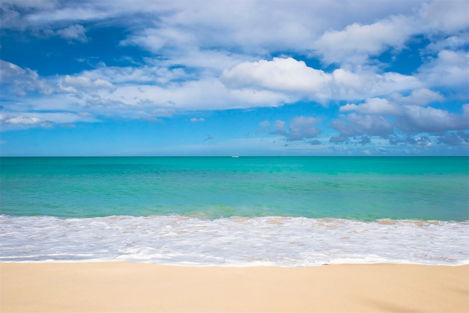 Ozean Himmel Hintergrundkulisse Friedliche Uferlinie Blaues Wasser Hintergrundkulisse LXX1-316
