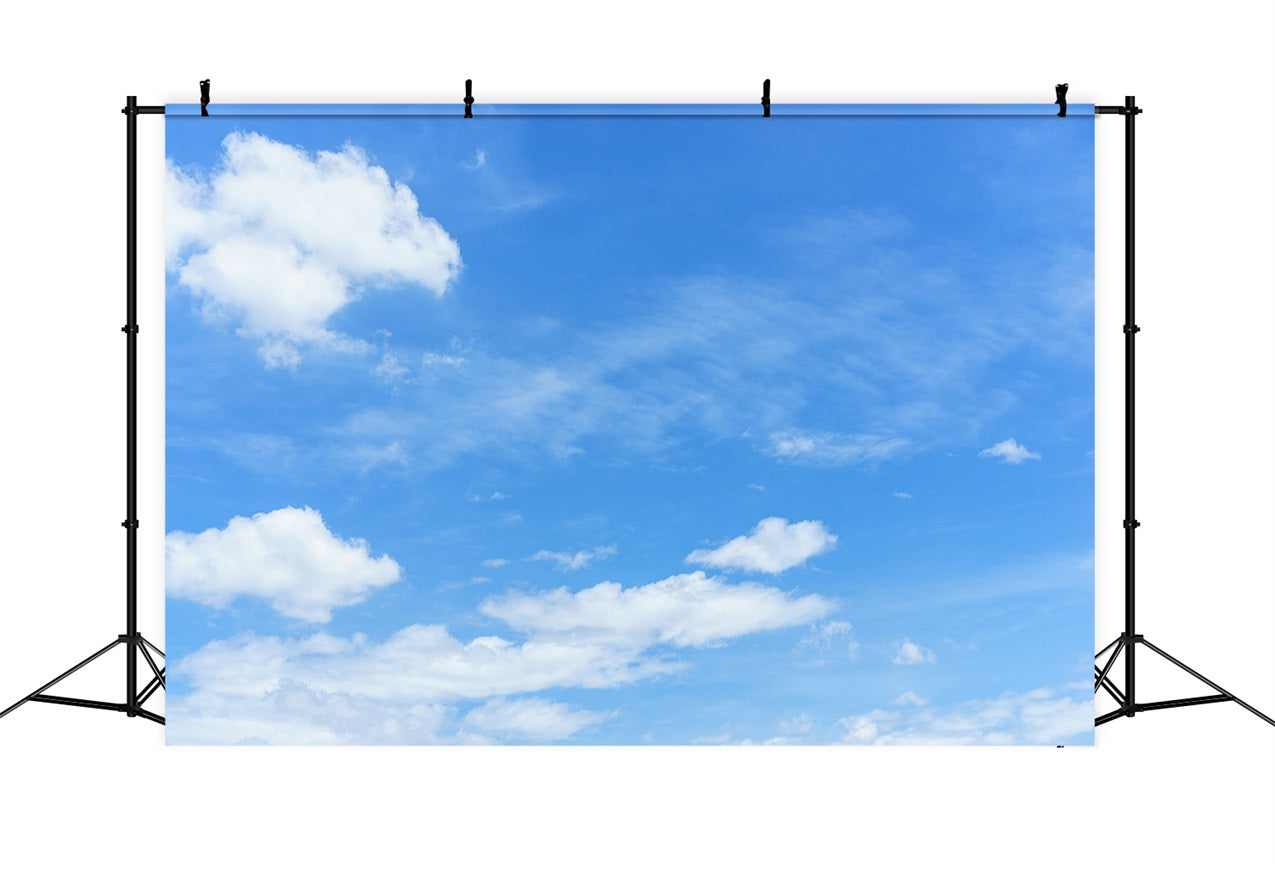 Fotografie Himmel Backdrop Blauer Himmel Schwebende Wolken Backdrop LXX1-319