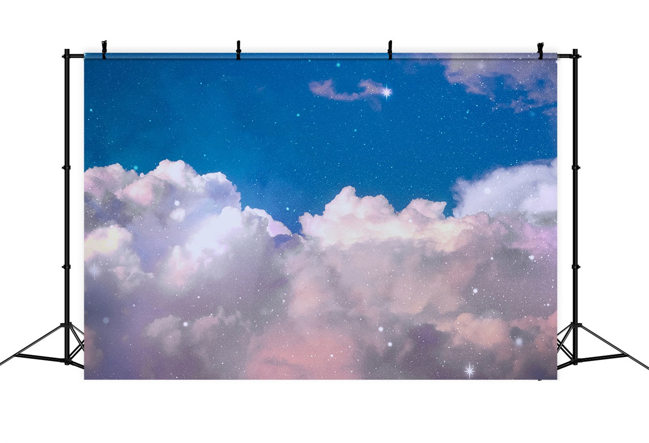 Wolken Fotokulisse Verträumter Nachthimmel Sternenhintergrund LXX1-322