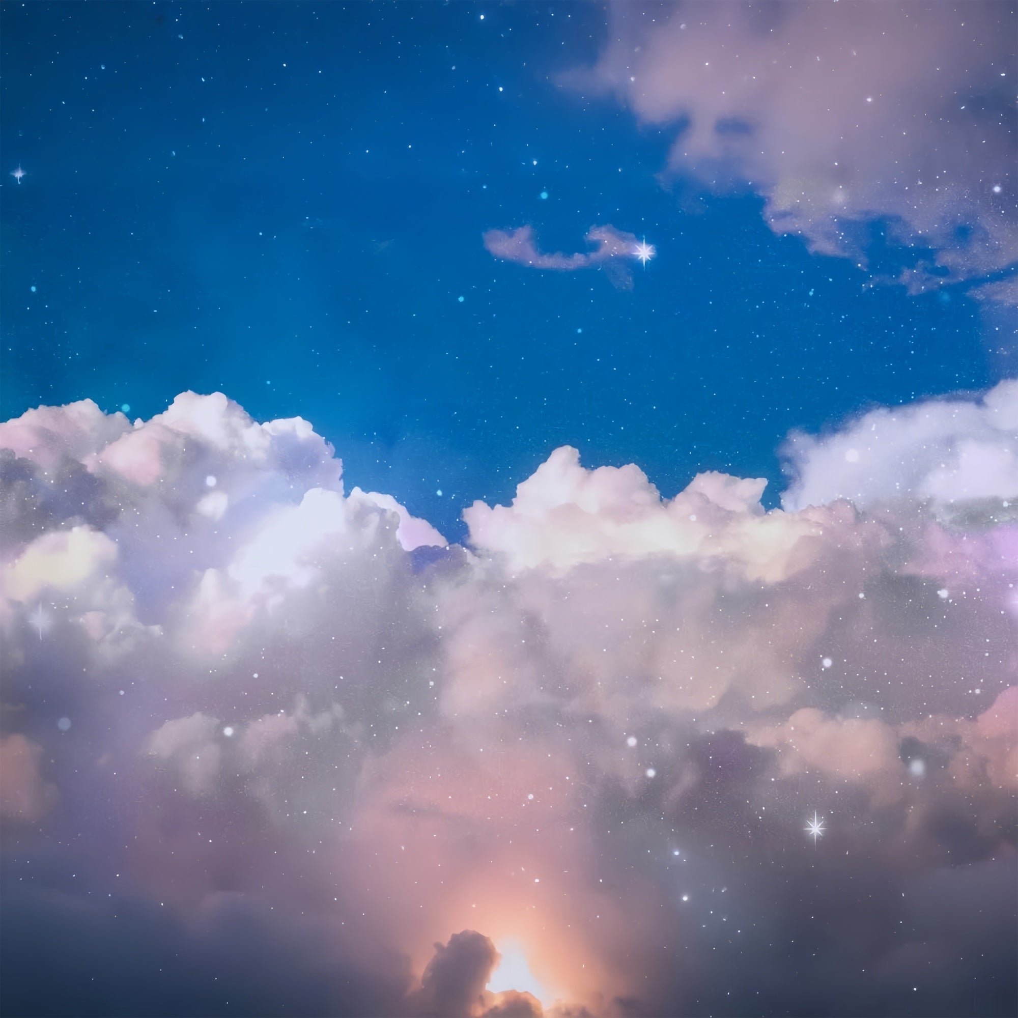 Wolken Fotokulisse Verträumter Nachthimmel Sternenhintergrund LXX1-322