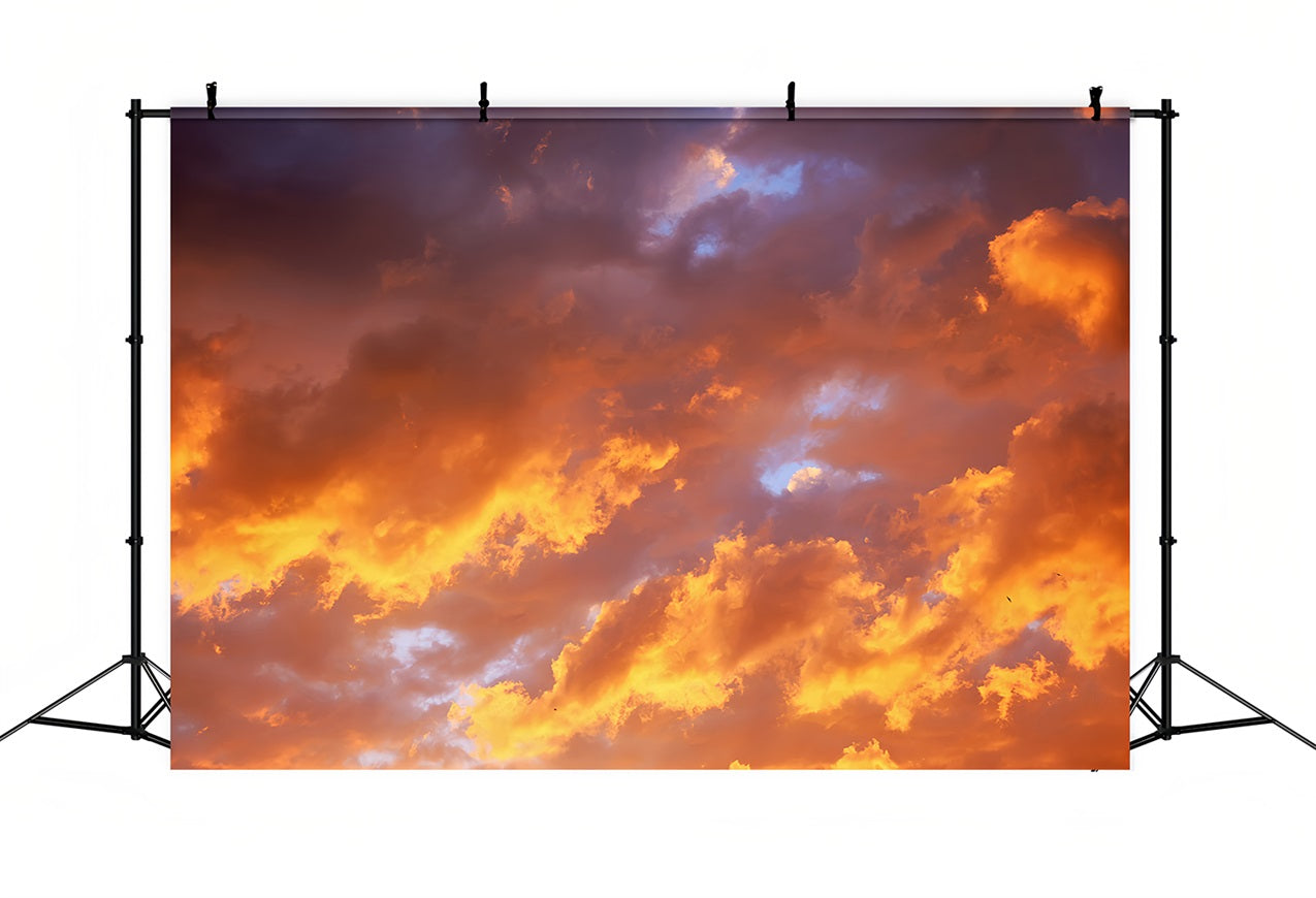 Wolken Fotohintergrund Fotografie Strahlender Goldener Himmel Hintergrund LXX1-324