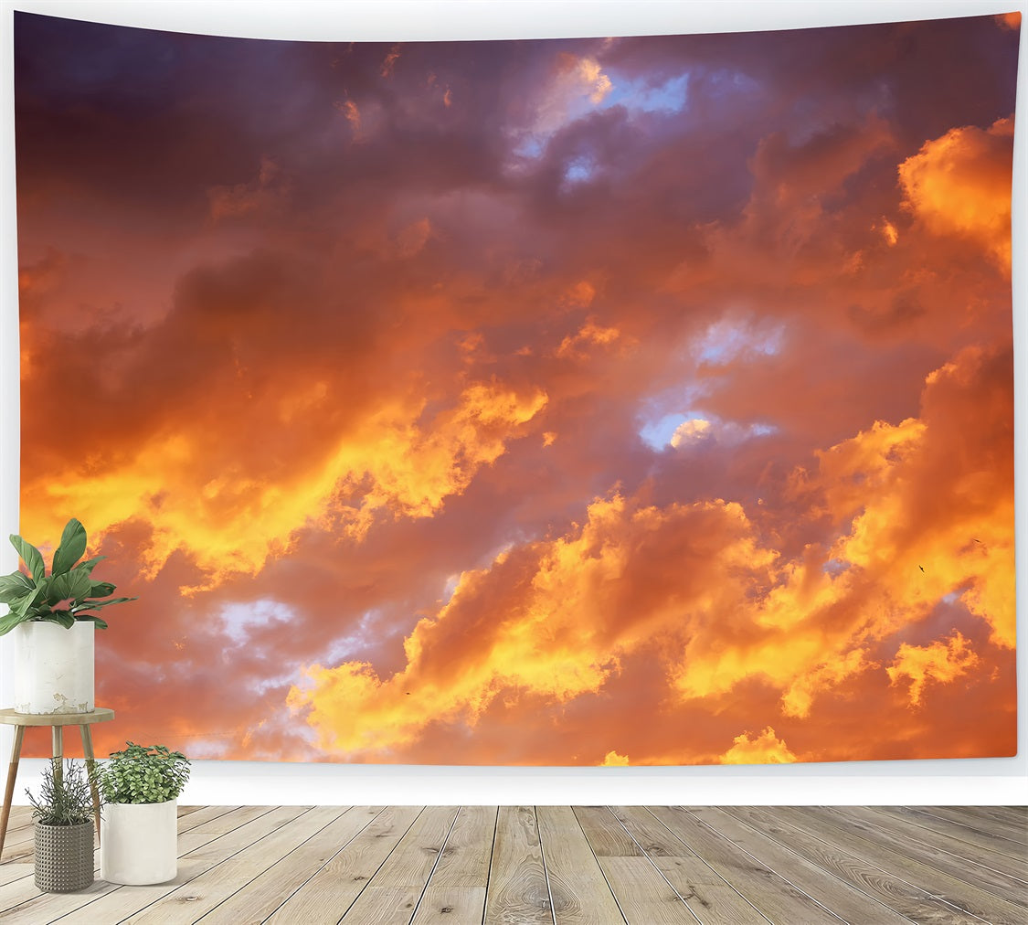 Wolken Fotohintergrund Fotografie Strahlender Goldener Himmel Hintergrund LXX1-324