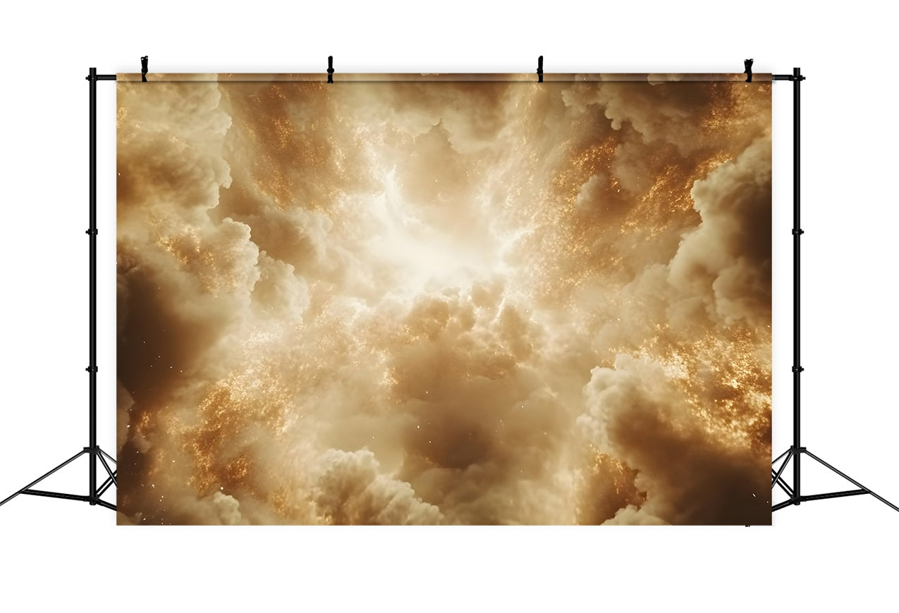 Wolken Fotohintergrund Magische Goldene Wolken Glühen Hintergrund LXX1-325