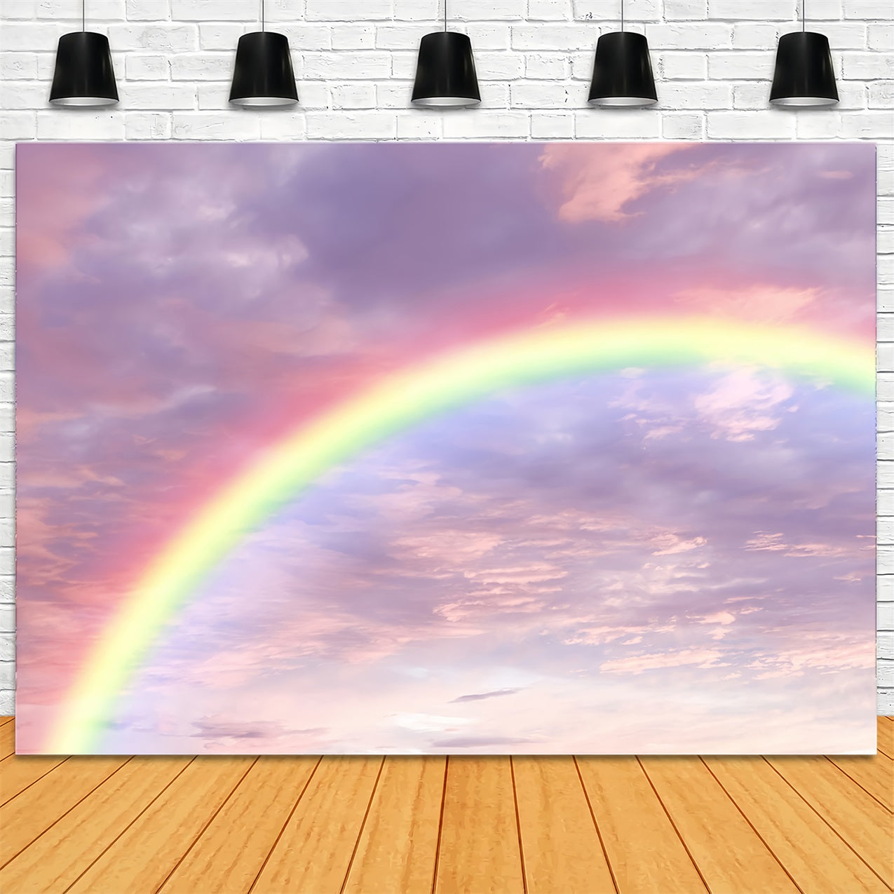 Himmel Backdrops Romantisch Regenbogen Pastell Wolken Backdrop LXX1-328