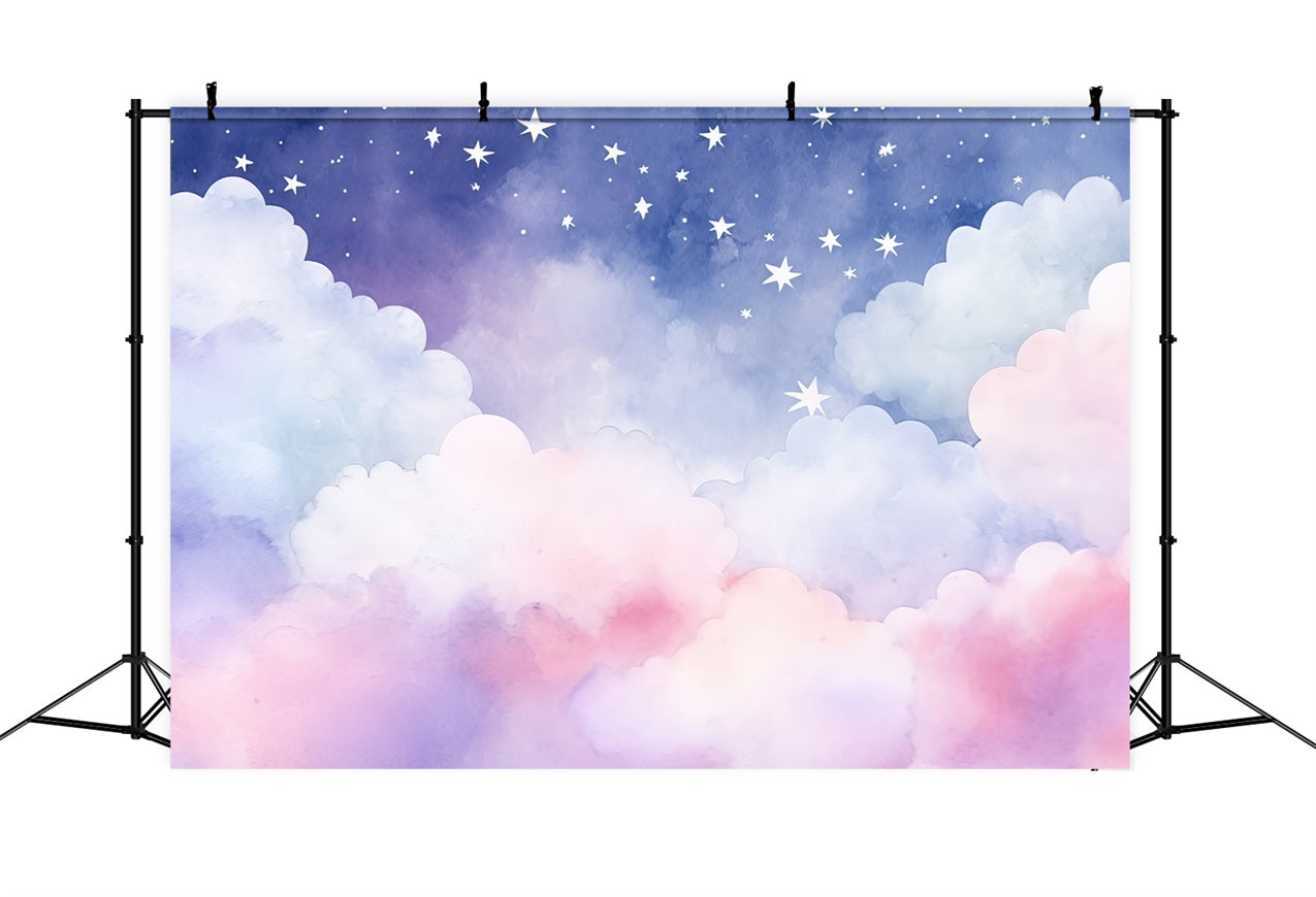 Himmel Backdrop Wolken Verträumte Nacht Pastell Backdrop LXX1-329