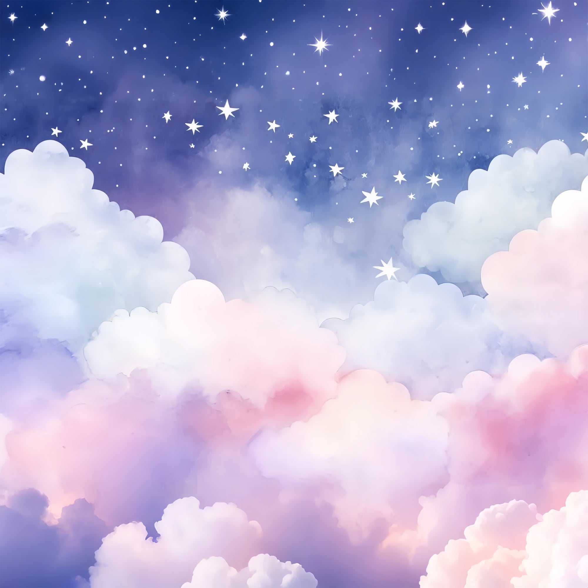 Himmel Backdrop Wolken Verträumte Nacht Pastell Backdrop LXX1-329