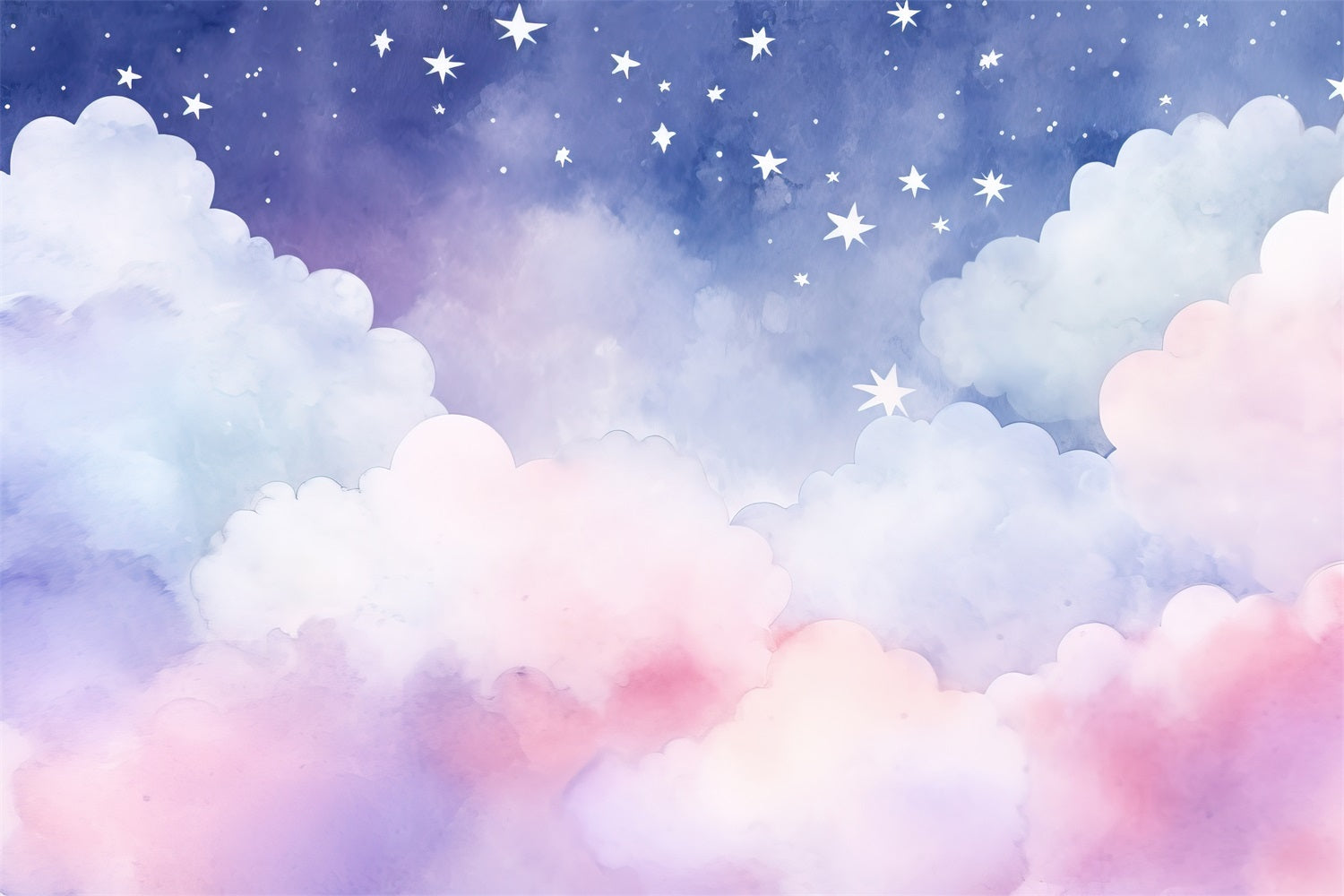 Himmel Backdrop Wolken Verträumte Nacht Pastell Backdrop LXX1-329