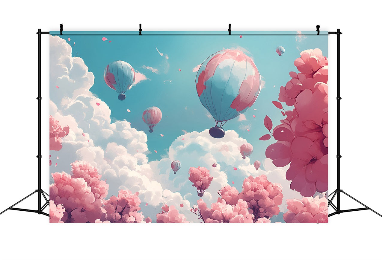 Wolken Backdrop Kirschblüte Himmelsballon Backdrop LXX1-332
