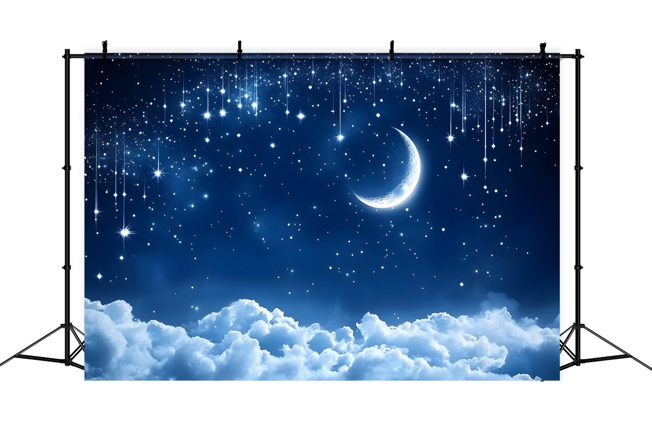 Himmel Fotohintergrund Glitzernde Mondwolken Hintergrund LXX1-353