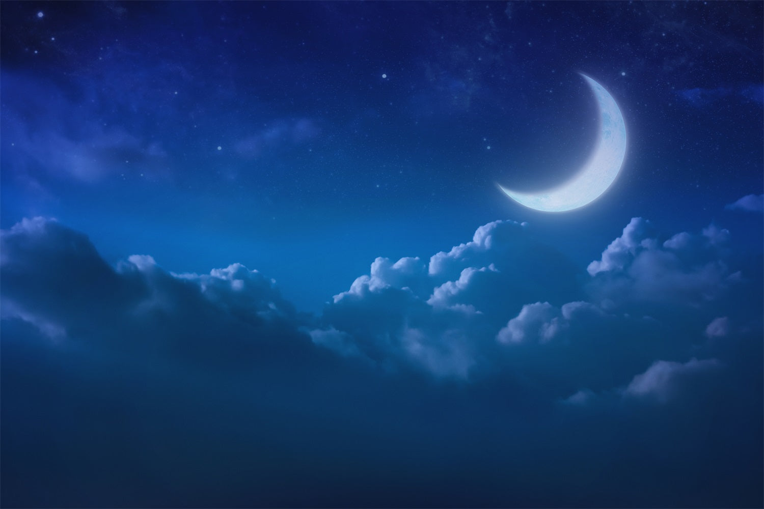 Himmel Fotohintergrund Mondlicht Stille Wolken Hintergrund LXX1-354