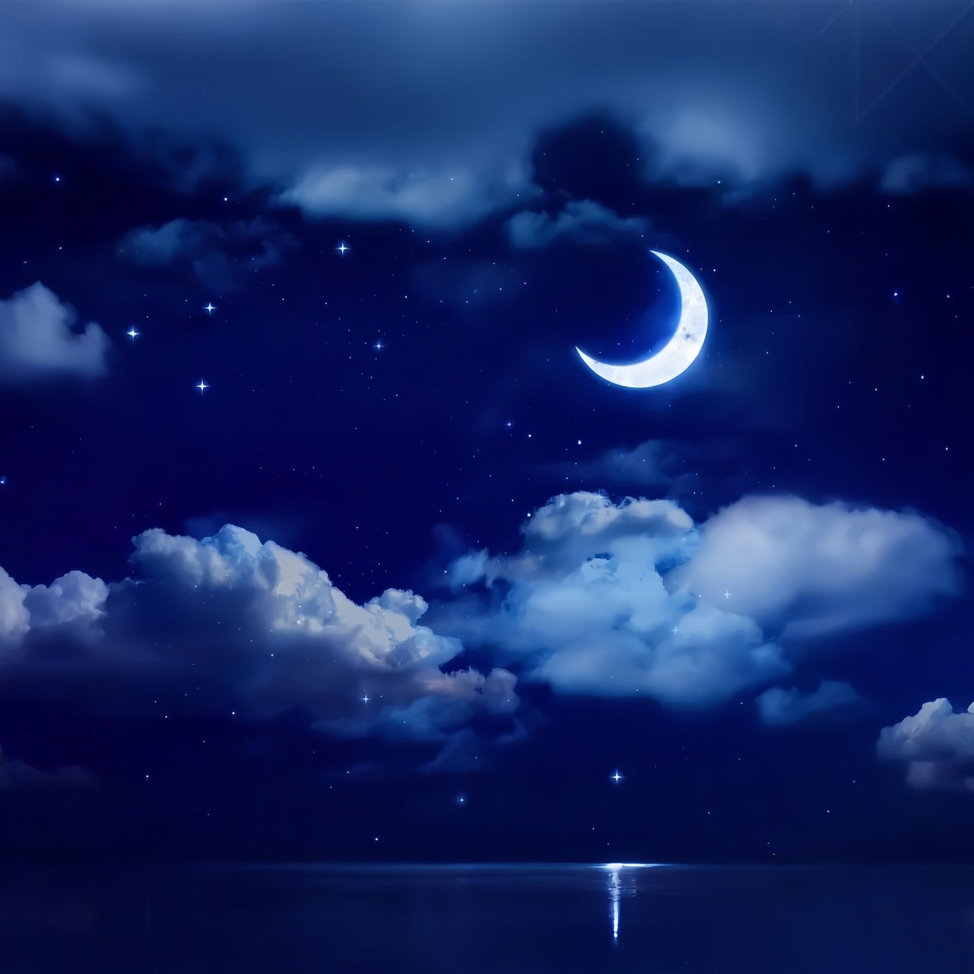 Nachthimmel Fotohintergrund Heller Mond Hintergrund LXX1-355