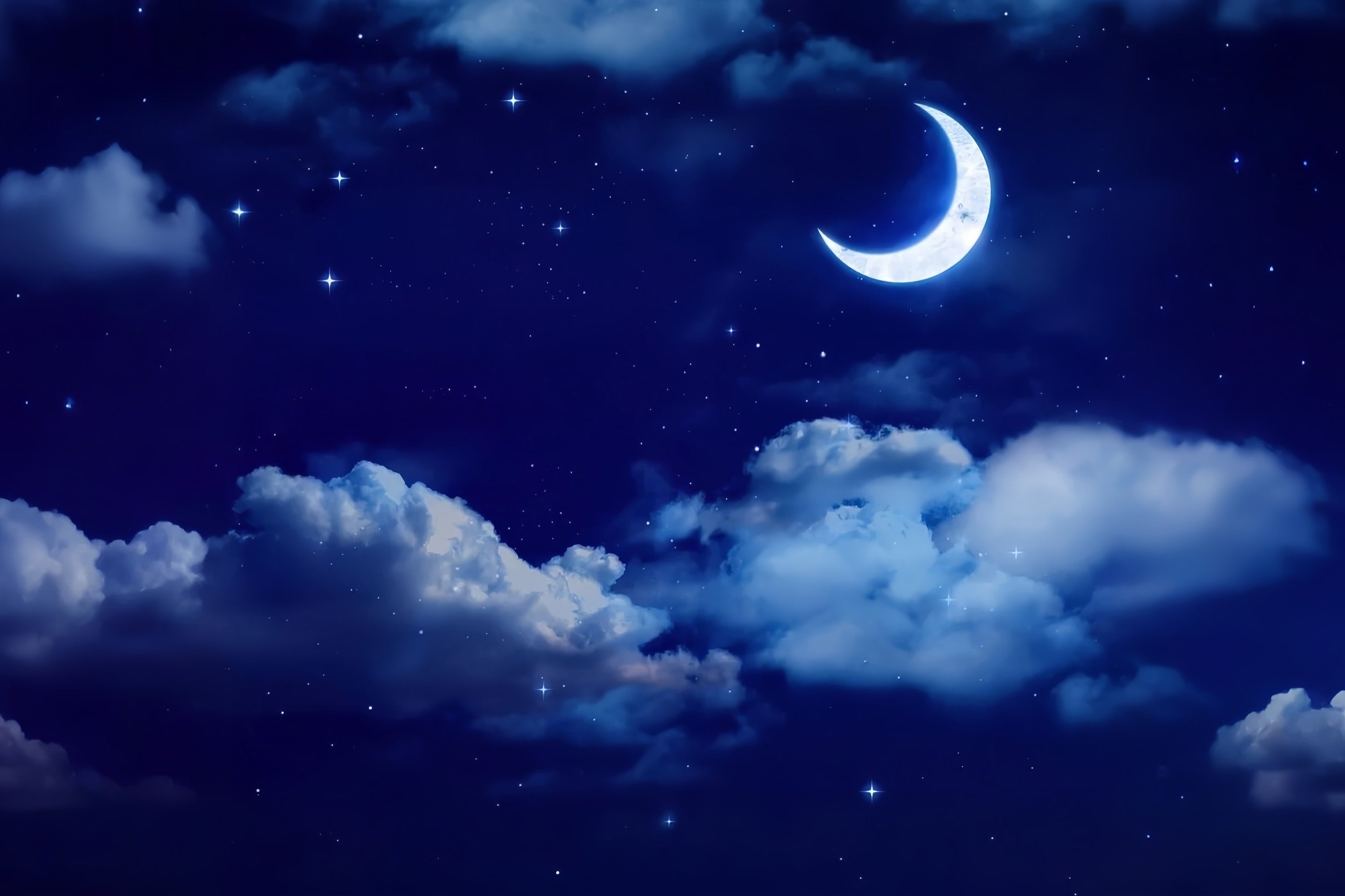 Nachthimmel Fotohintergrund Heller Mond Hintergrund LXX1-355