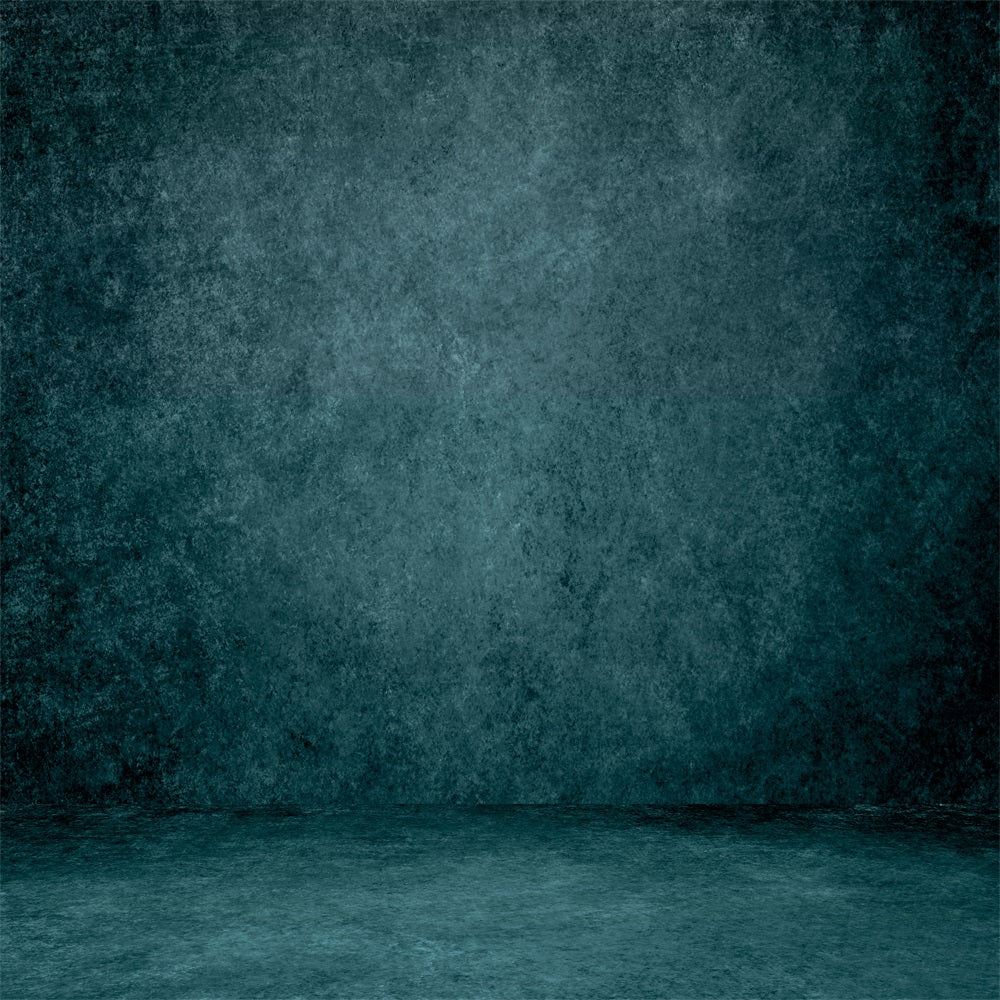 Texturierte Fotografie Hintergrundkulisse Moody Teal Floor Backdrop LXX1-421